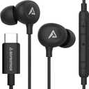 USB C Headphones for iPhone 16/15 Pro Max Wired Earbuds in-Ear Type C Built-in HD Microphone Volume Control Earphones for Samsung Z Flip 5 4 Galaxy S23 S21 A53 A54 Pixel 8 7 Pro, Black