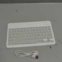 OMOTON Bluetooth Keyboard, Backlight Wireless Rechargeable Keyboard for iPad, iPad Pro, iPad mini, iPad Air with Illuminated LED (White)