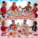 Teecyhoo 24 Pcs Valentines Day Candy Holder Gift Stem Chemistry Tubes Test Candy Decorative Jar Valentines Exchange Gift for Science-themed Party Favor