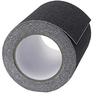 Favordrory 6 Inch x 20 Foot Anti Slip Traction Tape, Grip Tape Grit Non Slip, Outdoor Non Skid Treads, High Traction Friction Abrasive Adhesive Stairs Step, Black