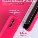 AOTESIER Magnetic for iPhone 16 Case, [Compatible with MagSafe][Camera Protection], Food Grade Silicone Phone Case with [2 Screen Protectors], Anti-Scratch Protective Lining, 6.1inch, Hot Pink