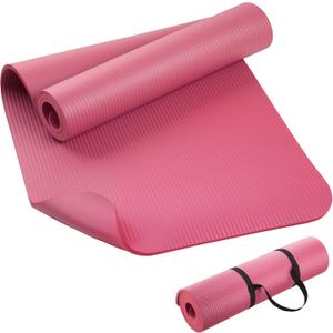 KEEP Extra Thick NBR Yoga Mat for Women & Men, 10mm Thick, 72x24 Large Exercise Mat with Non-Slip Workout Mat for Yoga, Pilates, Stretching, Meditation Wide & Cushioned Fitness Mat
