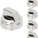 5 PCS DG94-00945A Burner Control Dial Knobs Replace AP5957989 4011502 PS10067150 EAP10067150 Compatible with Samsung Stove knobs NX58H9500WS/AA-00/01/02/03 NX58H9500WS/AC-01/02/03