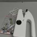 Handheld Sewing Machine for Beginners, Portable Mini Sewing Machine with Two Speed Modes, Easy to Operate and Fast Stitch Suitable for Clothes, Fabrics and Quick Home Repairs (White)