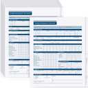 Faccito 35 Pcs Confidential Employee Record Folder Bulk Employee File Folders 9.5 x 11.5'' Payroll Record Book Personnel File Organizer for Manager Company Office Supplies Hr Staff Management