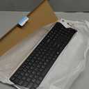 Wireless Keyboard-2.4G USB Ultra Slim Quiet Full Size Matte PC Computer Keyboard,19 Multimedia Keys,Number Pad,Plug&Play,Lag-Free Ergo,Long Battery life for Desktop,Laptop,Smart TV,MAC,Windows,QWERTY