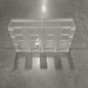 4-Compartment Acrylic Cup Dispenser, White Cup and Lid Holder for Counter, 16.5 * 4.1 * 9.4 inches,Wall-Mounted Cup Organizer, Clear Desktop Cup Storage Holder or Kitchen, Coffee, Bar