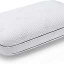 100% Natural Talalay Latex Pillow Sleeping Bed Pillow  Luxury Queen Pillow for Side, Back, and Stomach Sleepers - Removable Breathable Cotton Cover (Queen+Outer Cover)