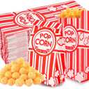 300 Pcs Popcorn Bags, 1 Oz Paper Popcorn Bag Individual Servings for Machine Maker Cart Bulk Movie Nights Mothers Day Gifts Party Supplies