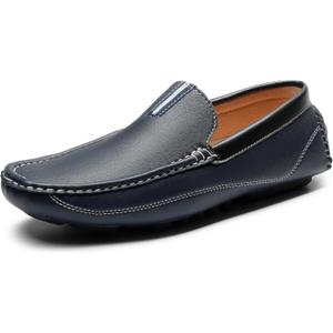 Bruno Marc Men's Driving Moccasins Penny Loafers Slip on Loafer Shoes (6.5, Navy)