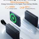TORRAS 5,000mAh Magnetic Portable Charger Power Bank with Stand, Fast Charging Slim Thin Compact Wireless Battery Pack for iPhone 15/15 Pro/15 Pro Max/14/13/12/ Samsung Galaxy S24 Ultra, Black