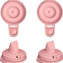 2pcs Duckbill Valves and 2pcs Double-Layed Diaphragm Compatible with Momcozy Upgraded Mobile Flow M9, Upgraded M9 Valve Diaphragm Breastfeeding Parts, Not Original Parts, 4 Packs Red