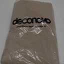 Deconovo Sheer Curtains Light Filtering Grommet Curtain for Bedroom with Crepe Crinkled Texture, Khaki, 52W x 84L