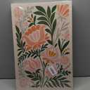 TBKHUDBI Boho Flower Canvas Wall Art Abstract Floral Pictures Prints Set of 3 Minimalist Botanical Painting Poster Flower Market Aesthetic Wall Decor for Living Room Bedroom 16"x24" Framed