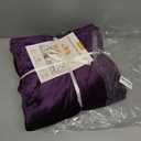 LOOBANI Waterproof Blanket for Bed: Reversible Soft Flannel Twin Bed Blanket 60" x 80", Leakproof Throw Spill-Proof Dog Pet Blanket for Couch, Sofa Protect, Movie Time, Camping, Travel, Purple