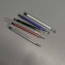 Bopomofo Stylus (5 Pcs), 2-in-1 Stylus Pen for Touch Screen, High Precision and Sensitivity, Suitable for iPhone/ipad/Android Tablets, Compatible with Touch Screens (Black/White/Blue/Rose Gold/Silver)