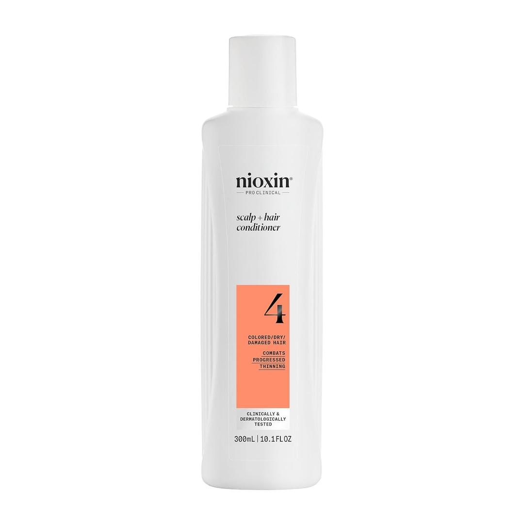 Nioxin System 4 Scalp + Hair Thickening Conditioner For Colored, Dry, & Damaged Hair with Progressed Thinning Maintain Vibrant Color Nourish & Boost Hair Density with Niacinamide & Biotin (10.1 Fl Oz (Pack of 1))