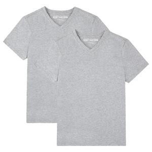 Kid Nation Boys T Shirts Kids Unisex Soft Cotton Tshirts Short Sleeve V Neck Girls Tee Shirts Grey 10-12 Years (Gray, XL)