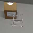 PARTSPOWER Acrylic Business Card Holder for Desk, Vertical Clear Business Name Card Display Stand, Desk Accessory Business Name Card Organizer (Vertical, 1-Slot)