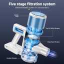 Cordless Vacuum Cleaner for Home - Lightweight, Stick Vacuum Clean with Rechargeable Battery, Max 45Mins Runtime, 8 in 1 Handheld Vacuum for Hardfloor & Carpets Pet Hair, Blue&White