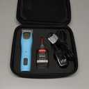 Professional Dog Clippers for Grooming - 2 Speed for Thick Curly Matted Coats, Low Noise Cordless Pet Hair Trimmer with Detachable A5 Blade & Metal Guide Combs Kit for Horse Animal Breeds (Blue)