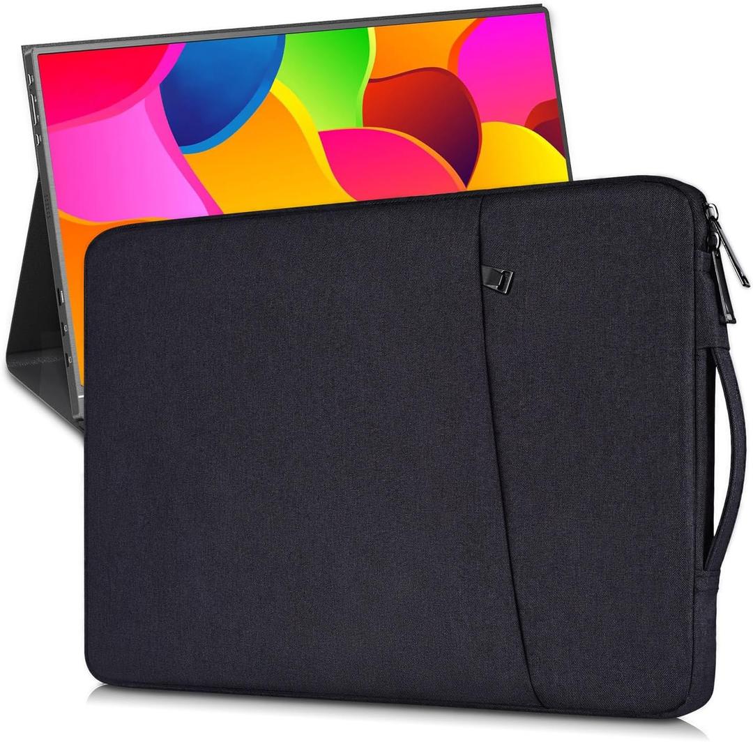 18-18.5 Inch Portable Monitor Case Sleeve for InnoView aimuonos Ingnok Motyeowe VisionOwl Lasitu COOLHOOD Usparkle EVICIV HONGO,Laptop Notebook Computer Gaming Display Protective Travel Bag