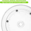 6PCS Small Lazy Susan 6 Inch, Transparent Acrylic Turntable for Cabinet Organization, 360 Degree Rotating Spice Rack for Kitchen, Fridge, Pantry & Bathroom Vanity