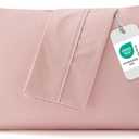 Bedsure Queen Pillow Cases Set of 2 - Blush Pink Brushed Microfiber Pillowcase 2 Pack, Super Soft and Cozy Pillow Case Covers with Envelope Closure for Kids, Wrinkle, Fade Resistant, 20x30 Inches