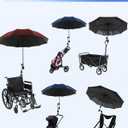 OATSBASF Umbrella Mount for Stroller, Adjustable Angle Golf Push Cart Umbrella Holder, Baby Stroller Umbrella Attachment, Suitable for Strollers, Bicycles, Wheelchairs,Golf Cart