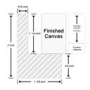 Canvas Floater Frame for 1"–1.25" Gallery Wrapped Canvas, Floating Picture Frame Kit for Wall Art, Oil Paintings, Posters, Photography Prints, Shadow Gap Display Frame, DIY Assembly with Hanging Hardw