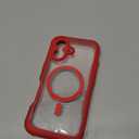 Magnetic for iPhone 17 Case with Built-in Sensitive Screen Protector, Full-Body Dual Front & Back Protective Phone Case [Compatible with MagSafe] Drop Proof 17 Cover 6.3 Inch, Red