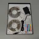 Led Lights for Bedroom 65.6ft Music Sync Color Changing Strip Lights with Remote and App Double Control RGB Led Strip Light, for Room Home Brithday Party Decoration