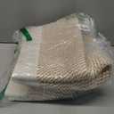 Kriitools Cube Shelf Storage Baskets for Organizing, Rectangular Woven Rope Baskets, Cotton Rope Towel Baskets for Living room, Off White & Mixed Camel set of 3