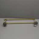 Allied Brass 1072/24 Skyline Collection 24 Inch Double Towel Bar, Polished Brass