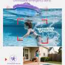 Pool Alarm, Floating Pool Safety Alarms for Inground & Above Ground Pools Loud 110dB Alert, Adjustable Sensitivity, Protection for Kids & Pets (Purple+Blue)