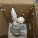 Easter-Basket Bunny-Decor-Figurines Home-Decorations - 2PC Easter Decorations Table Ornaments Resin Spring Bunny Carry Egg Basket Tabletop Decorations for Home Farmhouse 5.25H inch Newman House Studio