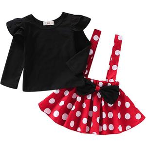 Baby Toddler Girl Polka Dots Fancy Dress Up Costume Birthday Party Tulle Dresses with Polka Dot Headband (12-18 Months, Long Sleeve)