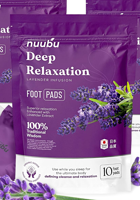 Deep Cleansing Foot Pads for Stress Relief, Better Sleep & Foot Care | Premium Japanese Organic Foot Patches with Ginger Powder | Natural Effective Foot Patch to Boost Energy