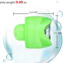 2 x RAHAN 2pcs Rechargeable Headlights for Shoe Charm Accessories,Flashlights Attachment for Shoe, LED Clogs Light with 3 Light Modes for Dog Walking, Camping, Running, Suitable for Adults Kids, Green