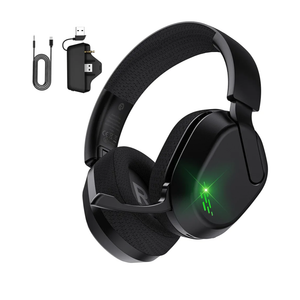 Gvyugke Wireless Gaming Headset for Xbox Series X/S, Xbox One, PS5, PC, Mac, Bluetooth 6.0 Gaming Headphones with Flip-to-Mute Noise-Canceling Mic, Foldable, 3D Surround Sound, 45H Battery - Black