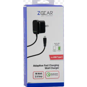ZGear Quick Charge USB-C Wall Charger - Black