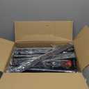 Adjustable Volleyball Rebounder Net 7x4 FT, Steel Frame & High-Tension PE Netting, Durable & Portable Volleyball Training Equipment Practice for Improving Volleying, Bumping, Spiking Skills (black)