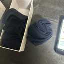 Unisex Kids 100% Natural Cotton Socks, Soft Moisture Wicking Dress Crew Socks for Boys and Girls, Navy Blue