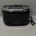 MELLERHOME RetroMod 2 Slice Toaster, Retro Looks with Upgraded Advanced Components, 7 Browning Levels, 3 Functions (Reheat, Defrost, Cancel), Removable Crumb Tray, Under Base Cord Storage, Black