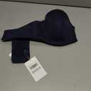 MELENECA Women's Strapless Bra for Large Bust Back Smoothing Plus Size with Underwire (Blue) 34D