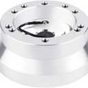 Universal 5/6 Hole Steering Wheel Hub Adapter, Compatible for GMC Chevy Pontiac Cadillac Truck Pickup(Silver)