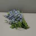 20 PCS Artificial Eucalyptus Stems Faux Eucalyptus Leaves Branches 18.5" Tall Real Touch for Wedding Bouquet Garland Home Decor, Blue