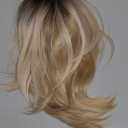 HAIRCUBE Layered Wigs for Women Synthetic Wig (Blonde with Black Roots)