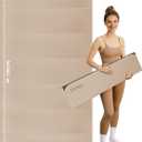 Large Yoga Mat, 74"x47.2" Extra Wide & Long Foldable Yoga Mat, 0.4" Thick Folding Yoga Mat, 2-Person Workout Mat for Home Gym, Extra Large Non-Slip Fitness Mat for HIIT, Yoga, Stretching, Portable Design for Easy Storage