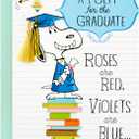 Hallmark Peanuts Graduation Card with Sound (Snoopy, Cap and Gown) for High School, Kindergarten, Middle School, College and College Graduates